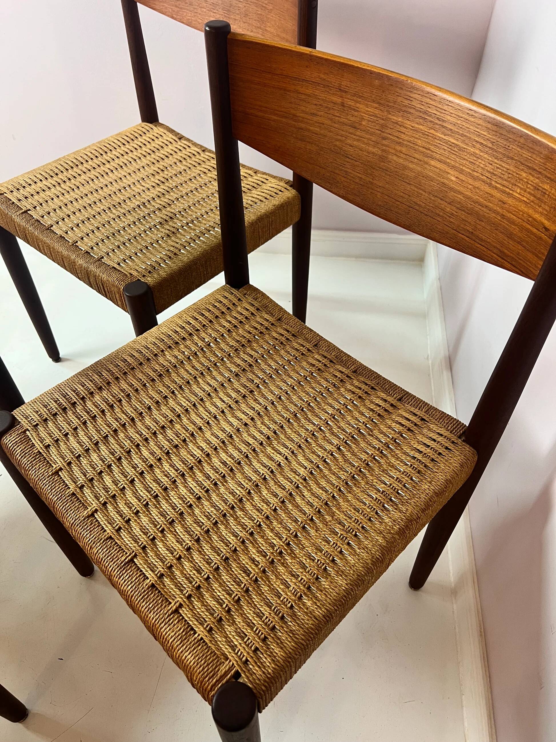 Set: 4x Dining Chair Teak by Poul Volther for Frem Rojle