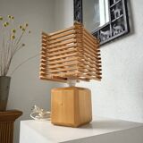 Constructivist wooden table lamp