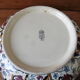 Lobé dish, melonnière in Gien earthenware decoration blue and ochre pattern 1960