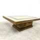 Vintage brass coffee table by Rodolfo Dubarry, 1970s