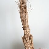 Corbeille à fruits "coq" en osier années 70