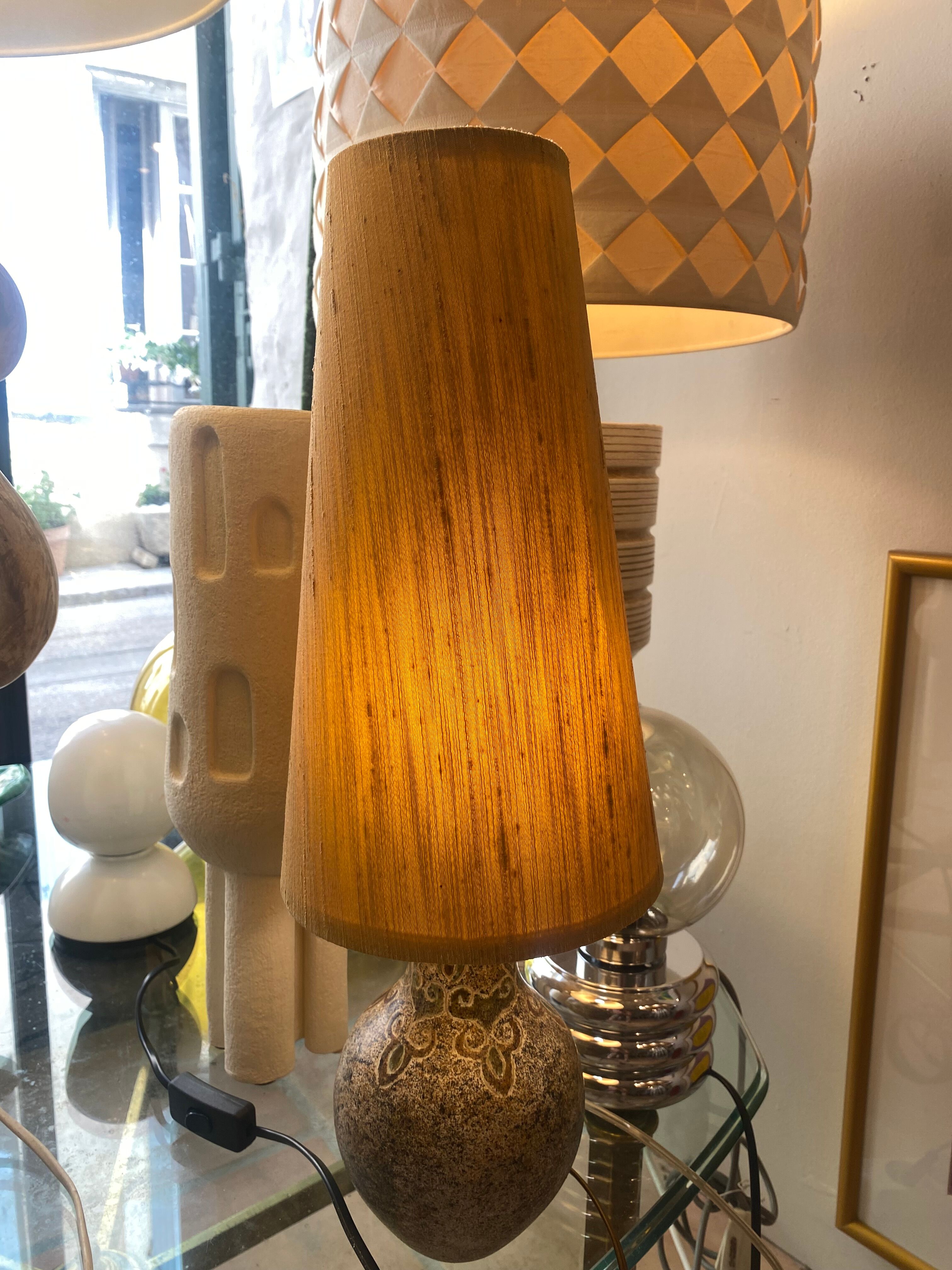 Bernard Buffat in ceramic lamp