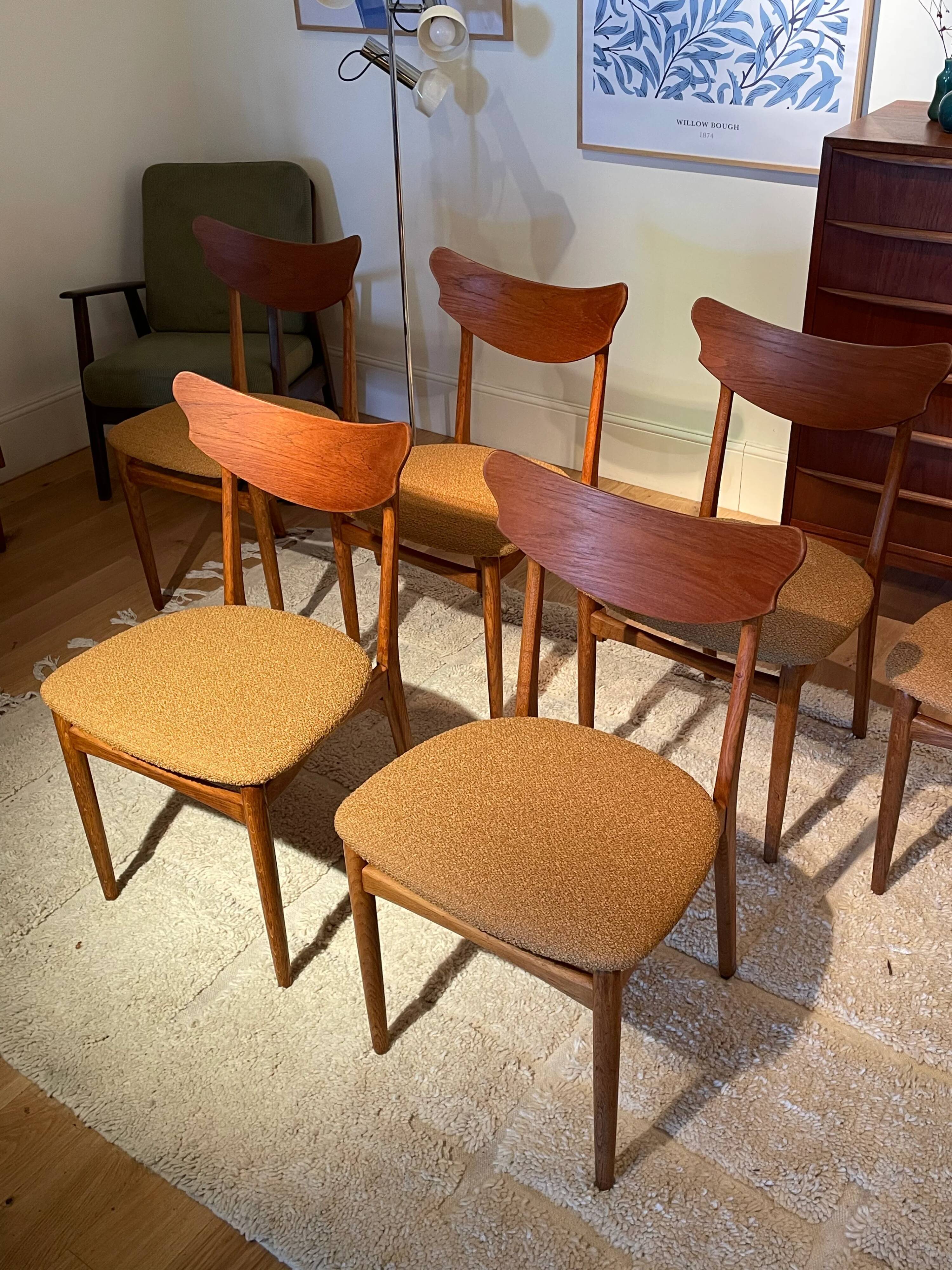 Chaise scandinave vintage « Rosa » (6 disponibles)