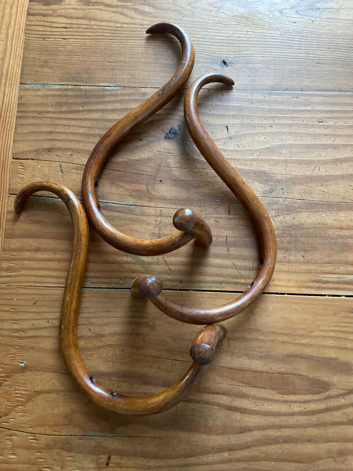 Trio de porte manteau bois