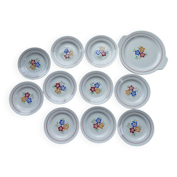 Dessert service plates and dish MDL