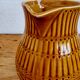 Vintage ceramic pitcher in honey color, model 7314