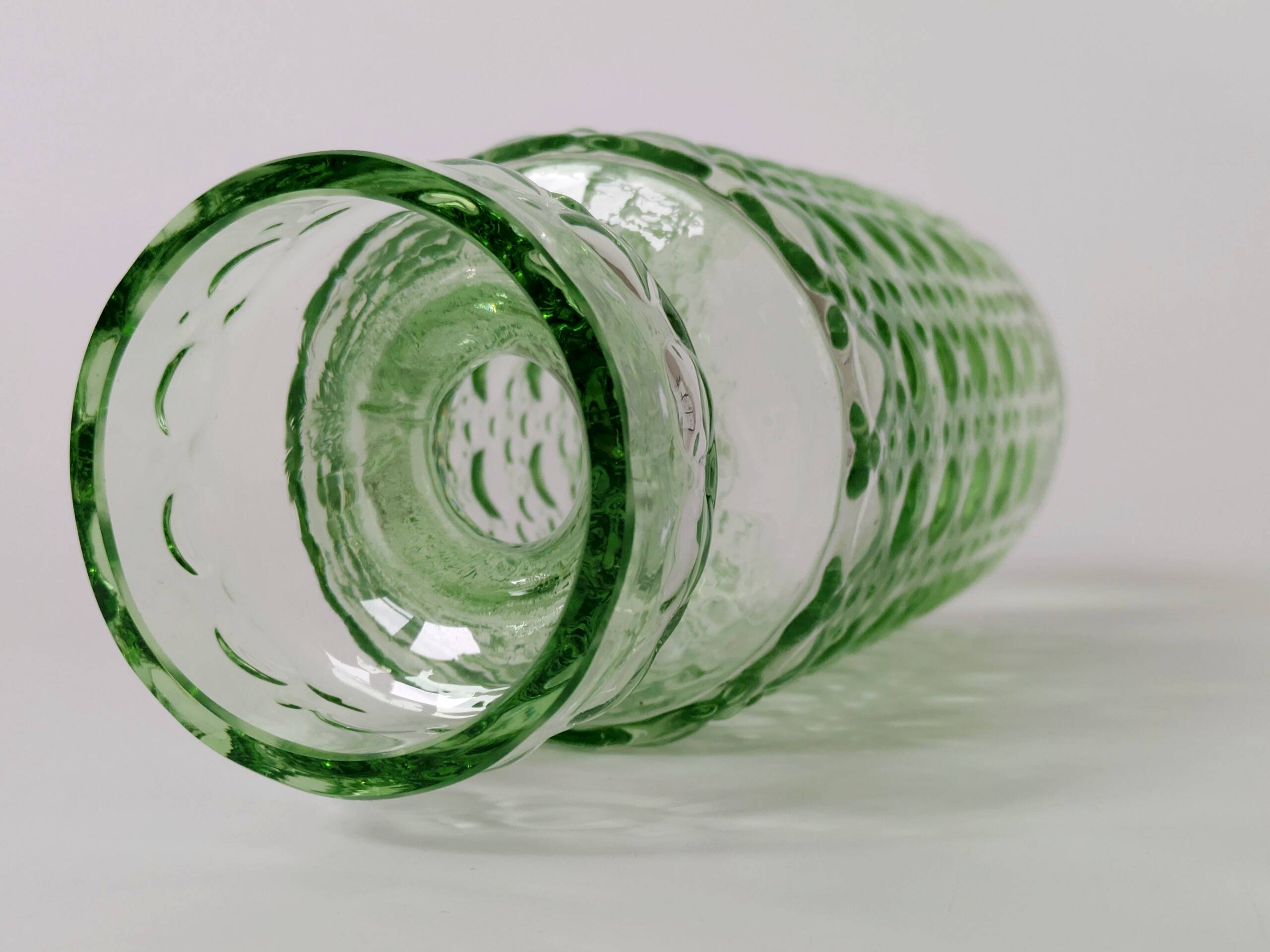 Vase à jacinthe vert, Herbert Kny, Allemagne, années 70