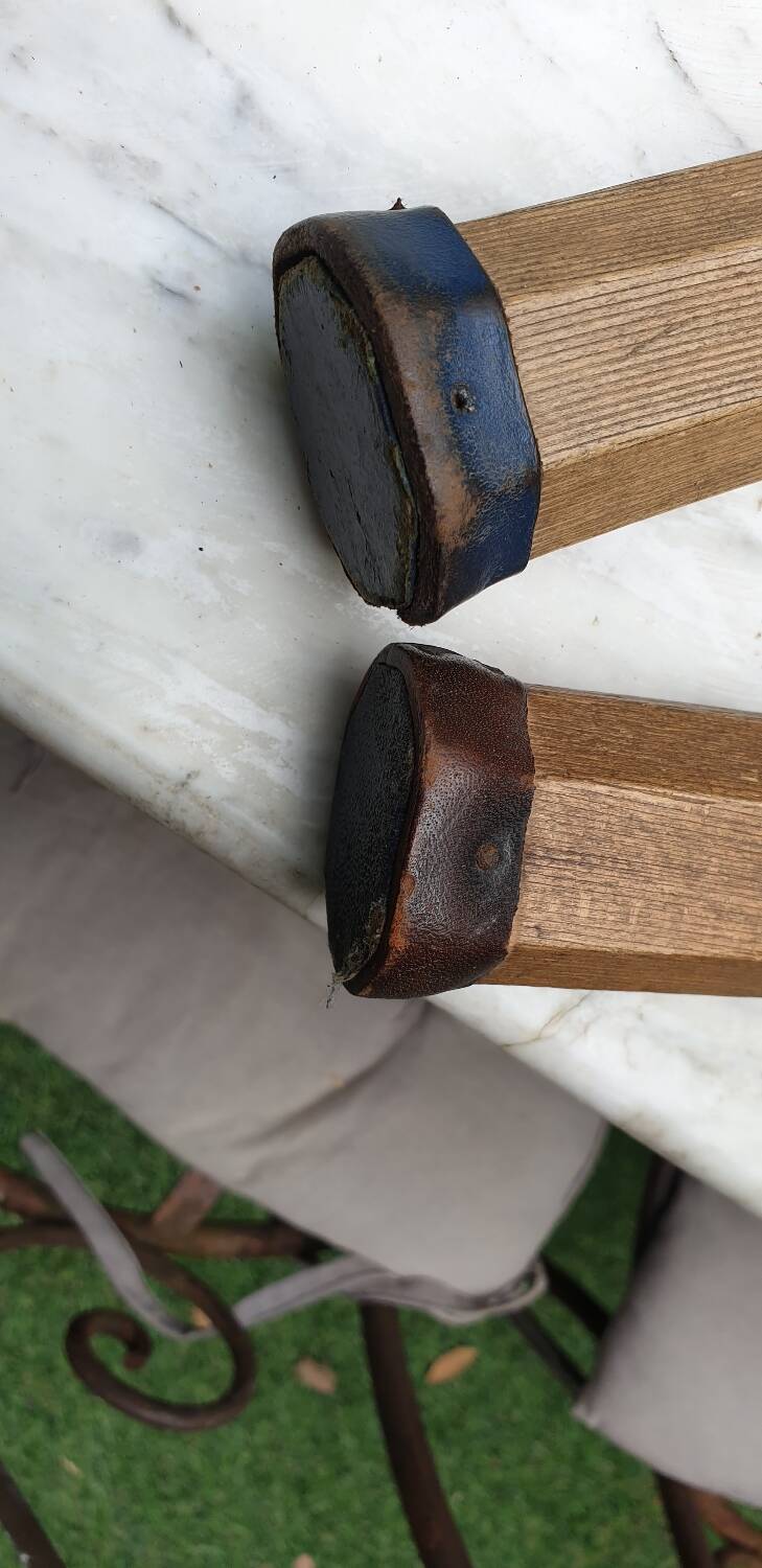 Pair of old tennis rackets circa 1930