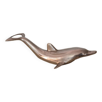 Vintage bottle opener in silver metal, 1950