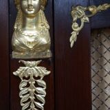 Empire-style mahogany bookcase