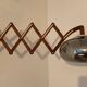 Scandinavian “scissors” wall lamp in teak from the 50s and 60s