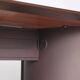 Table de bureau vintage en placage de loupe, design, Italie, années 1980