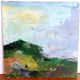 Modern painting - abstract Mediterranean landscape