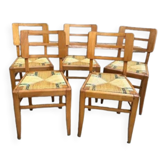 Suite of 5 chairs