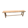 Solid oak wooden bench