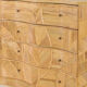 Commode « feuilles » en rotin
