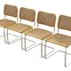 Suite de 4 chaises modèle Cesca b32 par Marcel Breuer Design