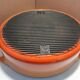 Vintage cast iron casserole orange 38.5 cm