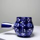 Small ceramic pan Robert Picault Vallauris signed RP cobalt blue 1960-70