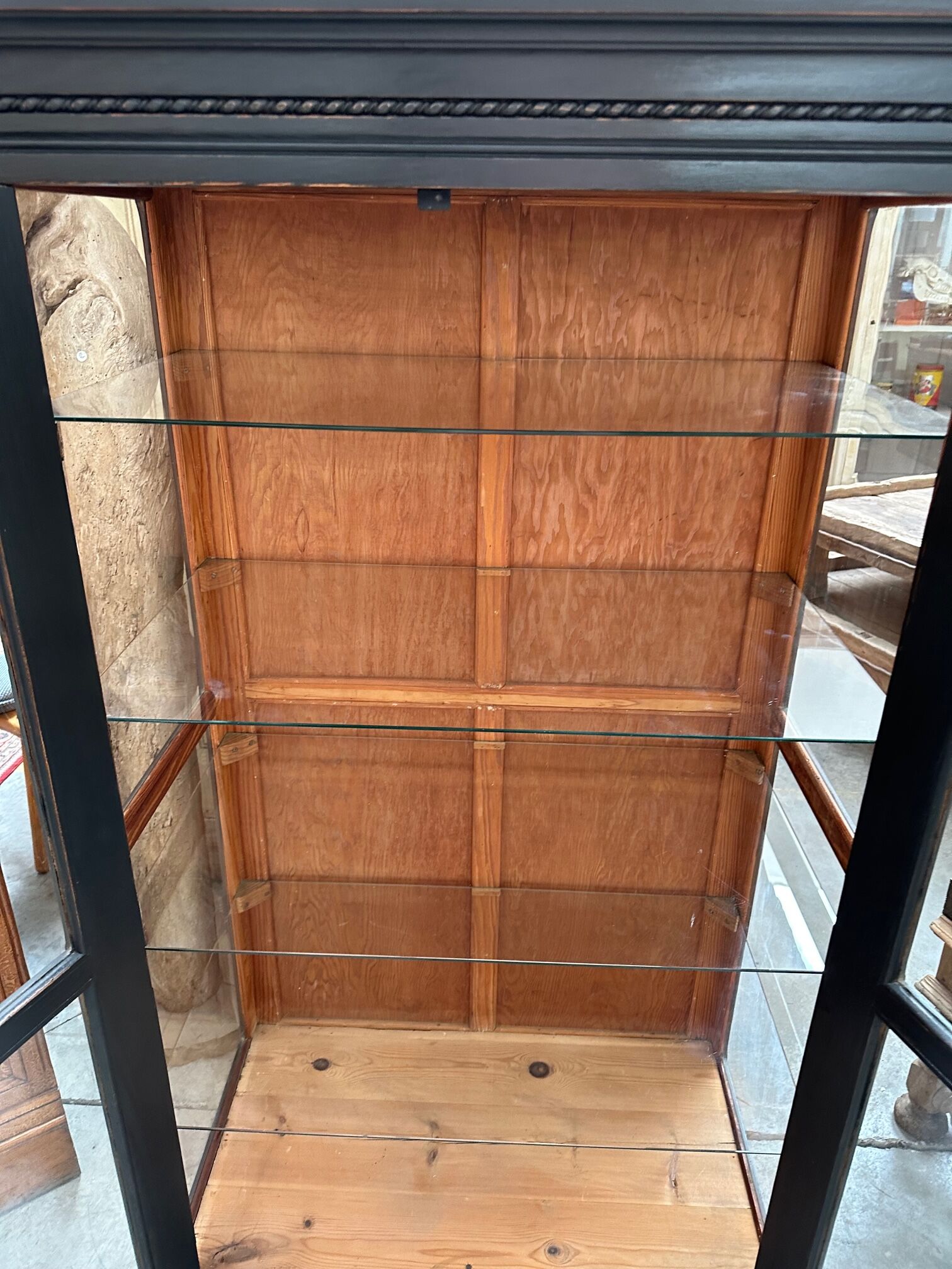 Patinated showcase early twentieth century