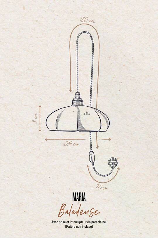 MARIA - Enameled Porcelain - Portable Lamp