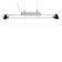 Industrial Grey Tube Light from Elektrosvit, 1970s