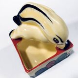 Rabbit Ashtray • Empty Pocket • Earthenware • Art Deco • Ditmar Urbach • 1930