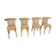 4 bistro chairs  blond wood