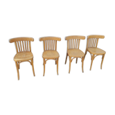 4 bistro chairs  blond wood