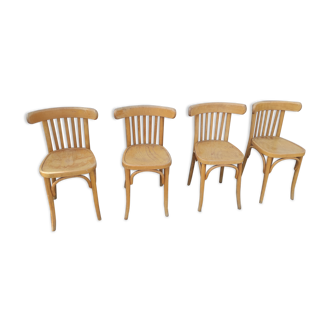 4 bistro chairs  blond wood