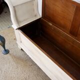 Wooden chest bench