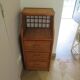 Vintage - sideboard - chest of drawers - woven rattan chest of drawers - wood - bamboo - 80s