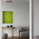 Abstract Monochrome anise green 100x81 cm