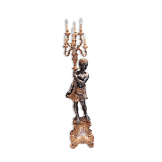 Nubien carved wooden torcher