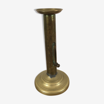 Brass pusher candle holder