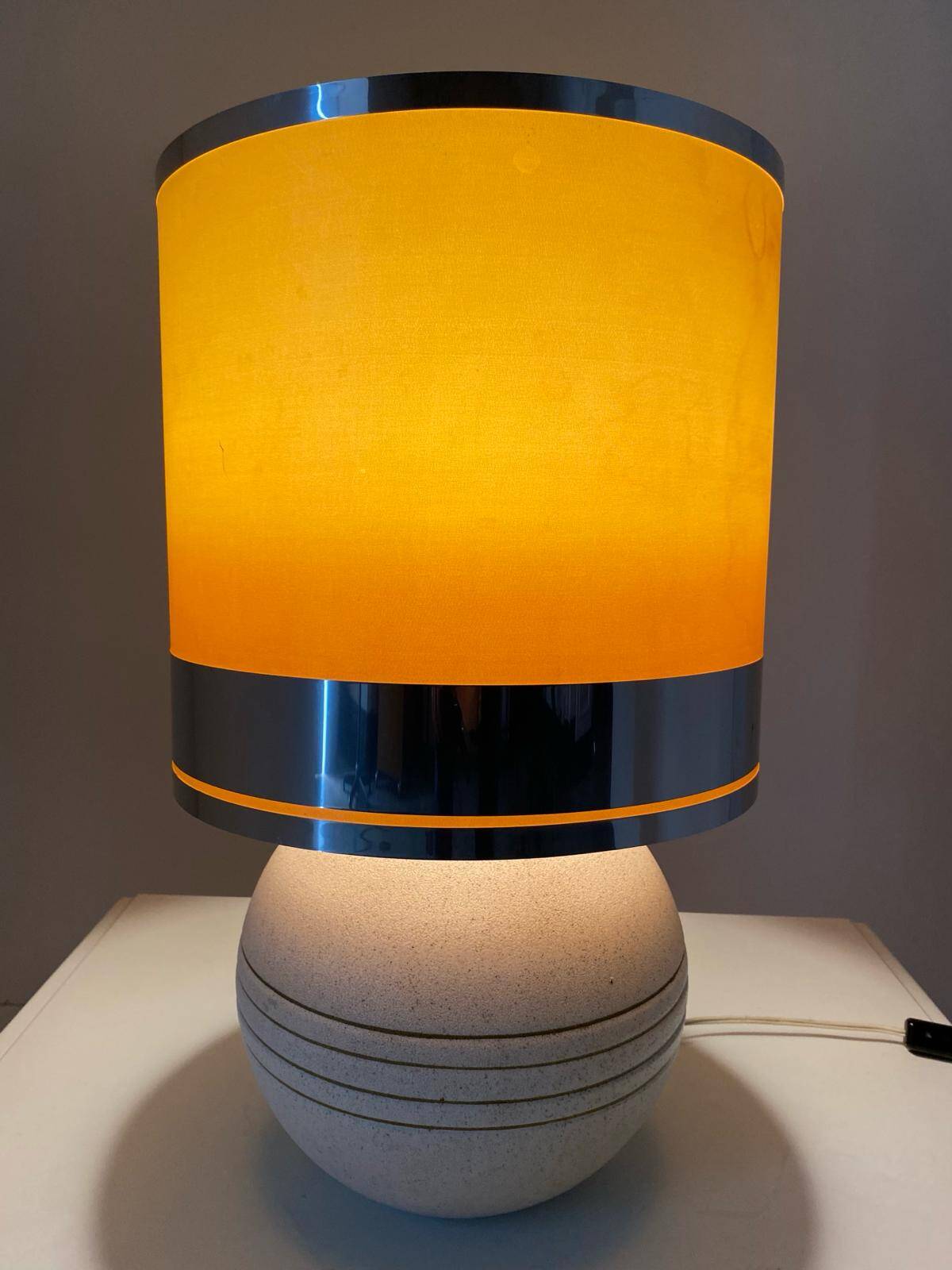 Ceramic table lamp, Italy 1970s
