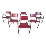Vintage dining chairs by Segis Italy, 1980s