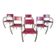 Vintage dining chairs by Segis Italy, 1980s