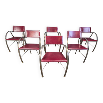 Vintage dining chairs by Segis Italy, 1980s