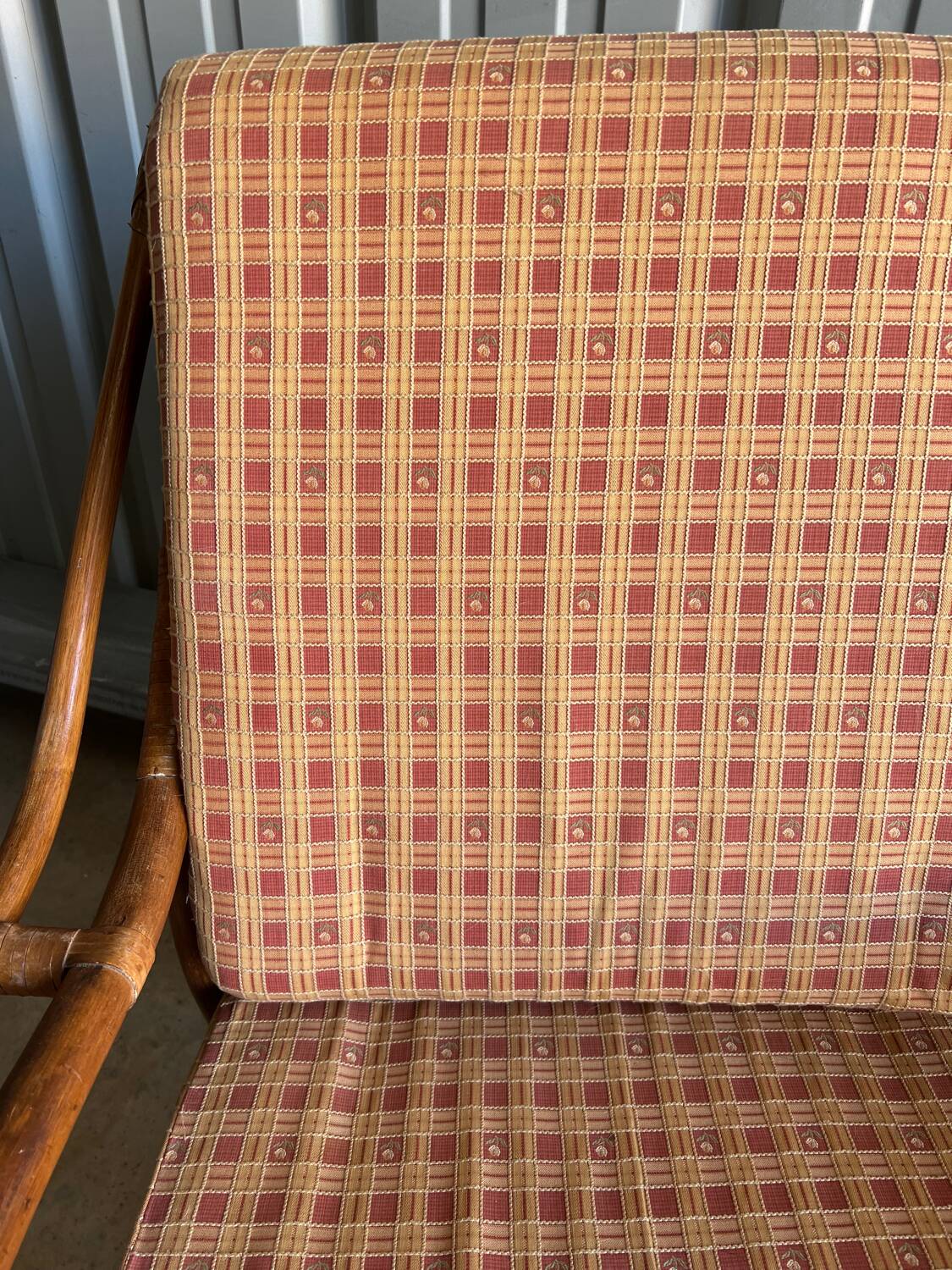 Pair of rattan armchairs