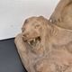 Sculpture "Putto on Lion Skin" in terracotta, Léon Dufrène, circa 1900 – France