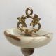 Marble and bronze ashtray