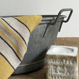 Zinc basin - Rectangular handles