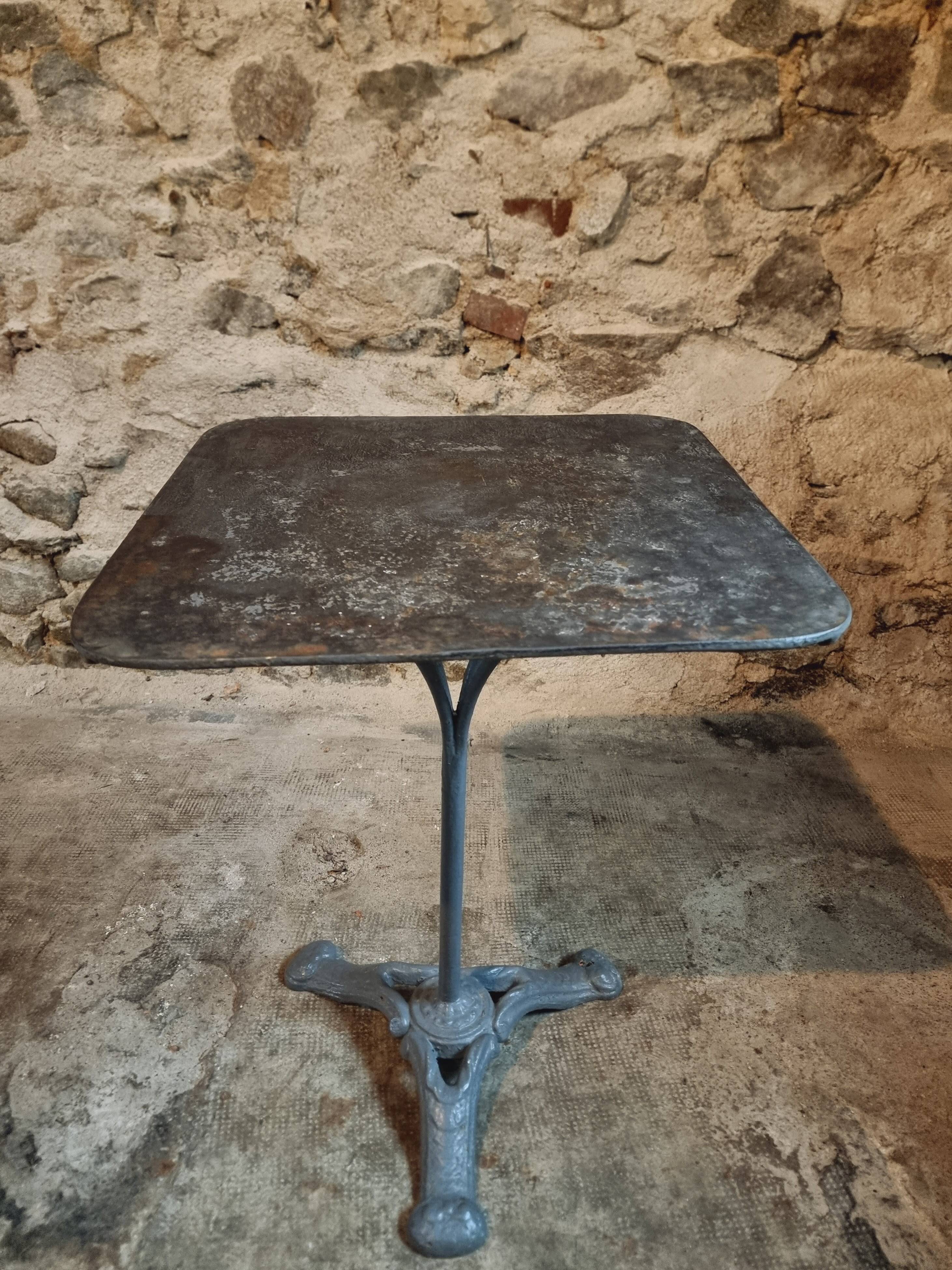 Table Bistrot Ancienne – Table de Jardin/Vin (Années 1920)