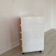 Desserte Flair plastique orange et blanc