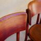 Série de 4 chaises bistrot vintage par Mahieu