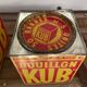 Duo of boxes Bouillon Kub metal 1950