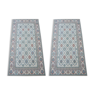 2 tapis en laine 60 x 120 scandinave