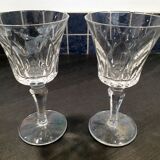 Cristal de Saint Louis, series of 2 white wine glasses Camargue model