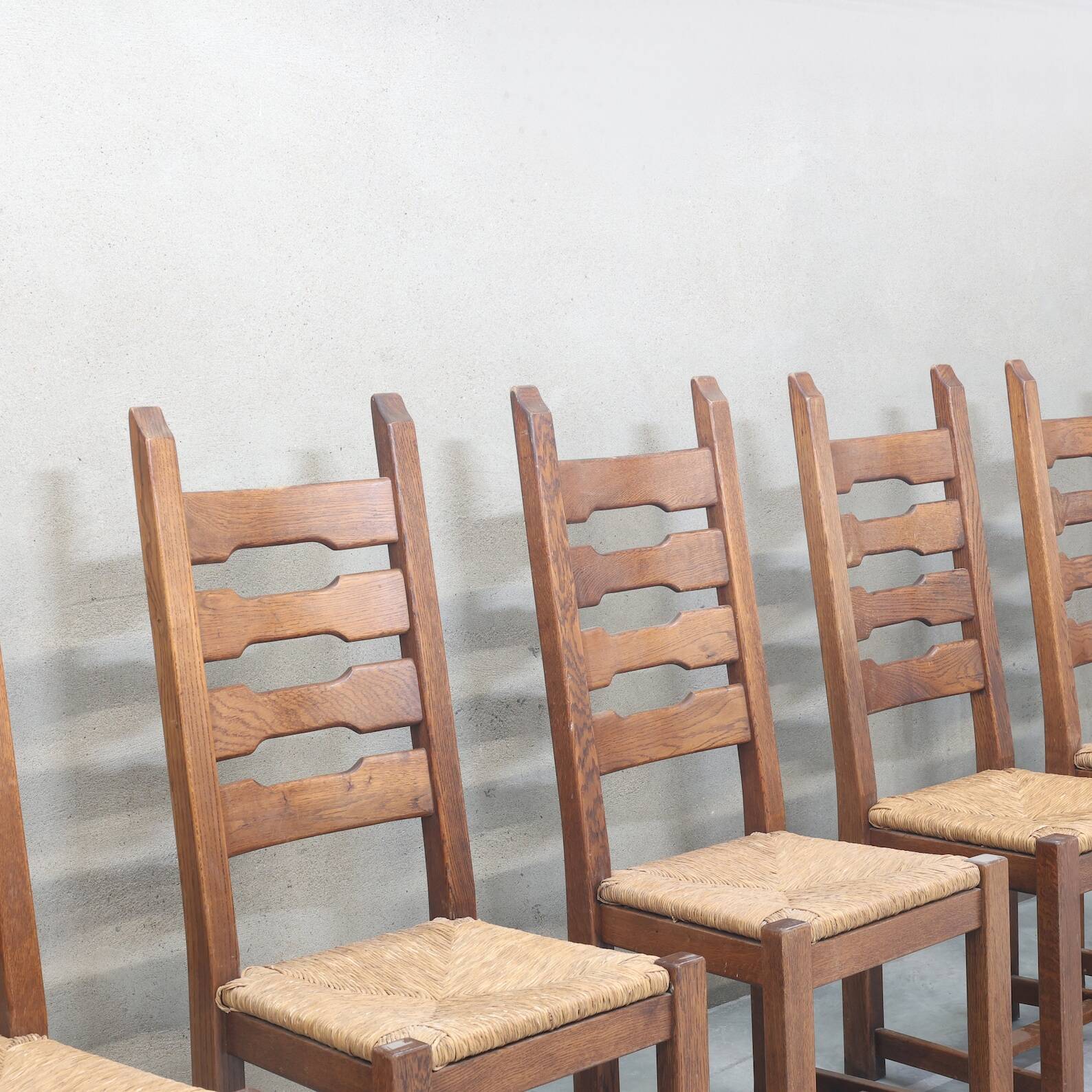 Lot de 6 chaises vintage Razor Blade